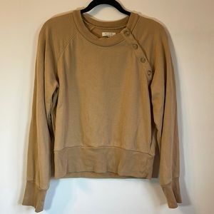 Madewell tan cotton sweatshirt